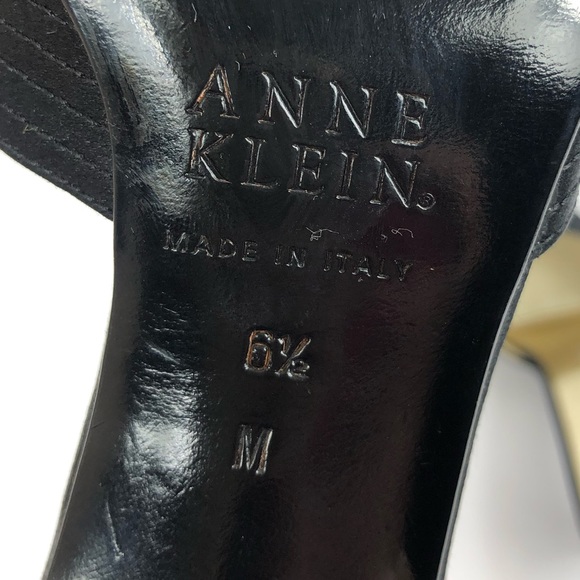 Anne Klein Women’s Black Pointed Toe Slide Mules - Picture 7 of 8